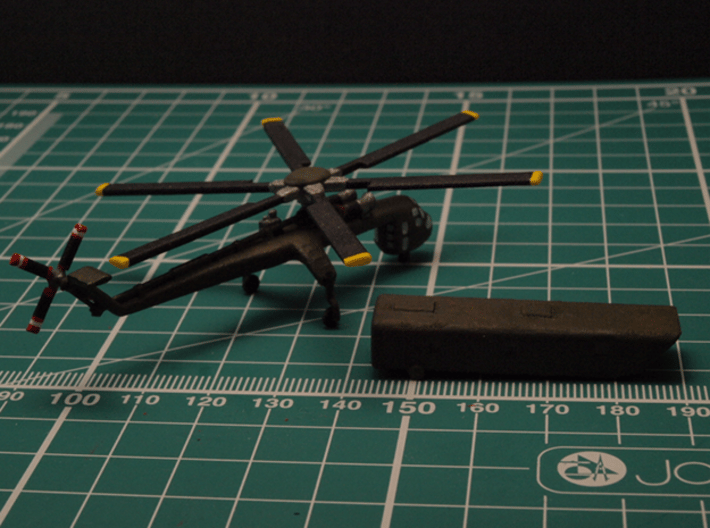 Sikorsky CH-54 Tarhe (with cargo pod) 1/285 6mm 3d printed 
