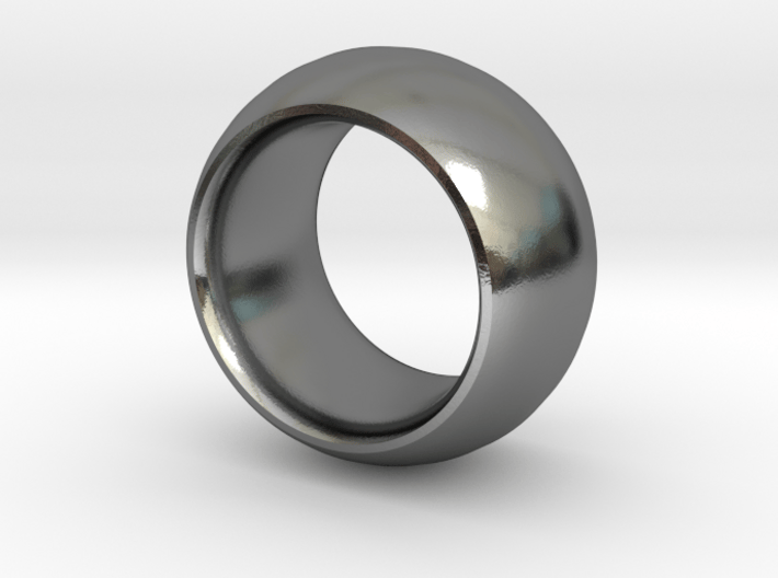 Smooth Round Ring 3d printed 