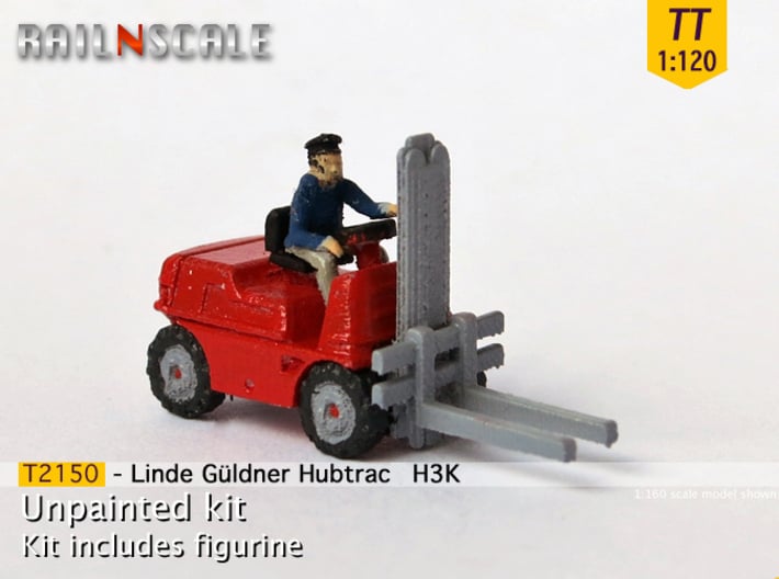 Linde Güldner Hubtrac H3K mit Fahrer (TT 1:120) 3d printed 