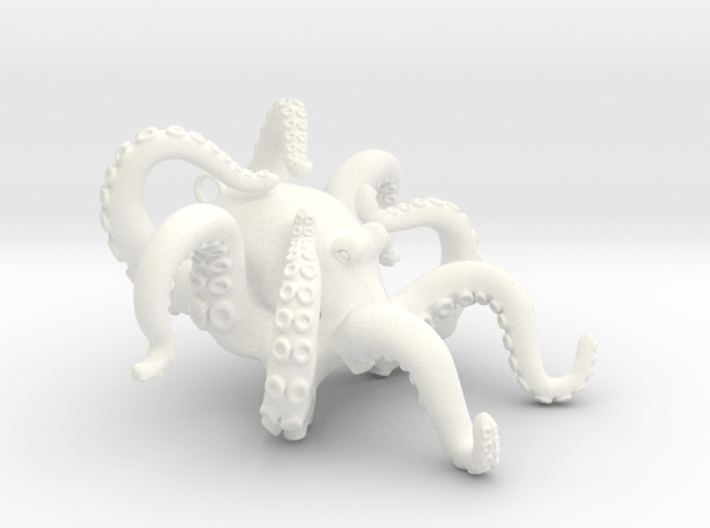 Blooming Octopus Pendant 3d printed 