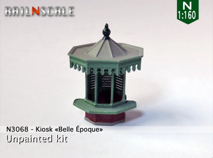 Kiosk Belle Époque 3d printed 