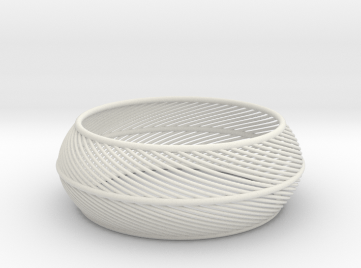 Twirly Wired Bracelet 3d printed 