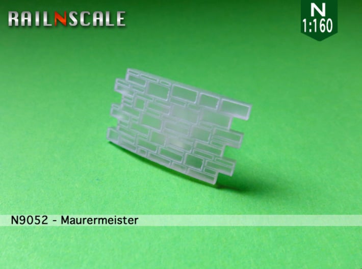 Maurermeister (N 1:160) 3d printed 