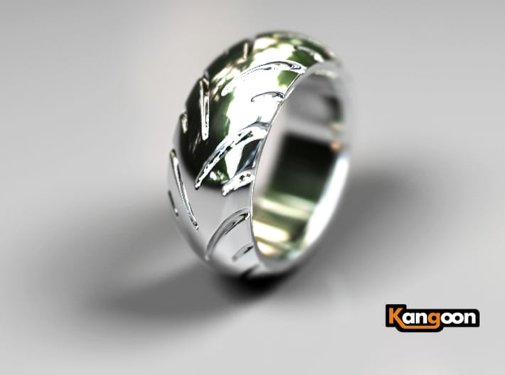 Ray Zing - Tire Ring Massiv 3d printed Premium Silver preview