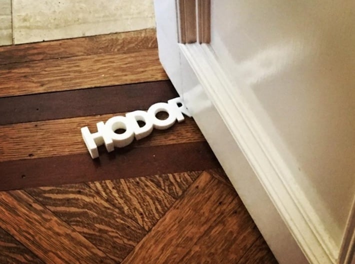 Custom Slate Game of Thrones inspired Hodor Hold The Door Wooden Beech Doorstop/Doorwedge Christmas Stocking Filler 