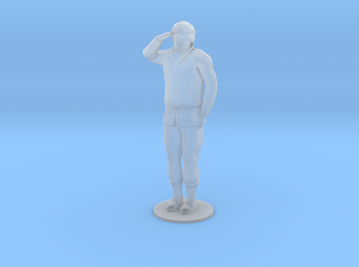 Male Soldier Salute (1/48) 3d printed 