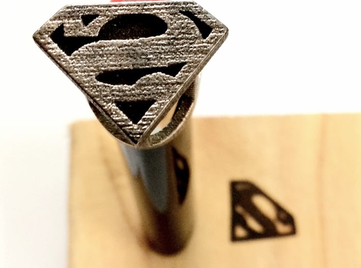 Superman Bic Branding Iron 3d printed 