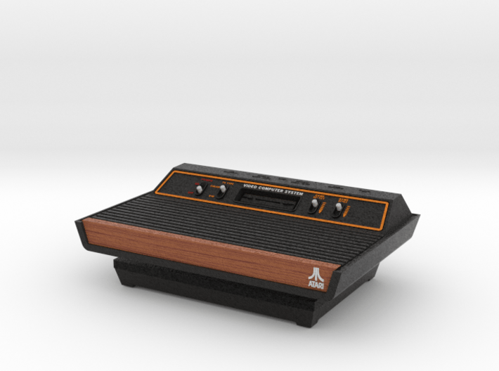1:6 Atari 2600 (Wood Grain) 3d printed 