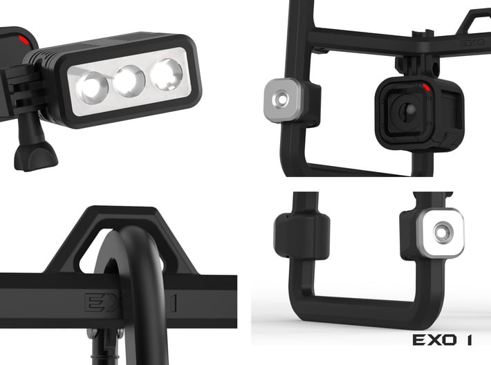 EXO 1  Search & Rescue Exoskeleton - Frame 3d printed - Light Details
- GoPro Session Detail
- Carabiner detail