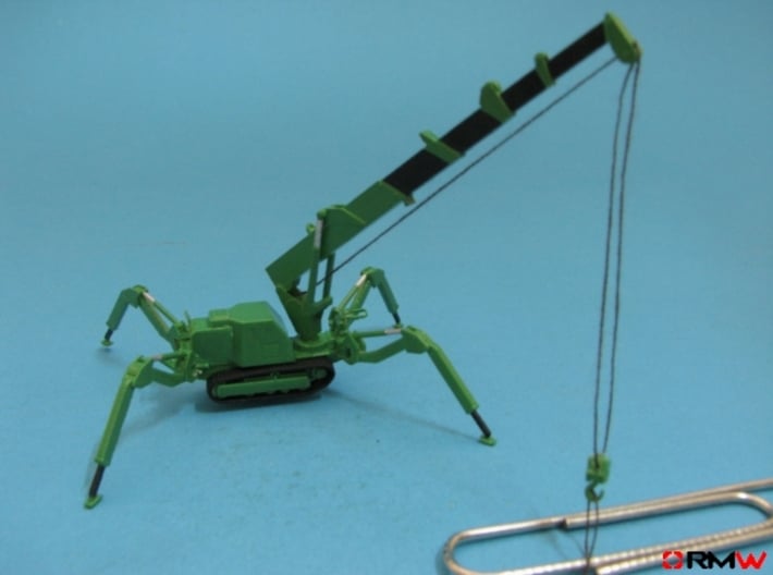 HO/1:87 Mini Crawler Crane Set C kit 3d printed [en]painted and assembled [de]bemalt und gebaut
