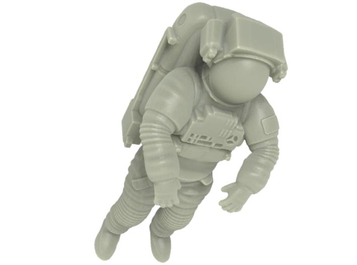 NASA Astronaut with space shuttle EMU suit (1:72) 3d printed 
