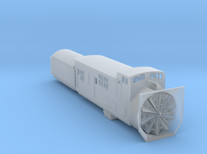 Railroad SnowPlow With Tender - Zscale 3d printed 