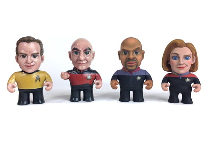 Picard Star Trek Caricature 3d printed Collect all the Star Trek captains!