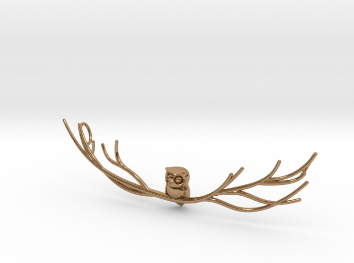 Owl pendant 3d printed 