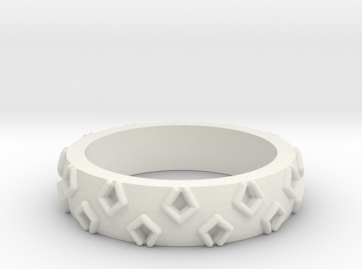 3D Printed Be a Little Different Punk Ring Size 7  3d printed 