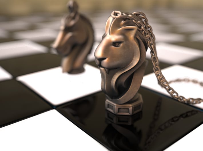 LionHeart(Pendant) 3d printed 