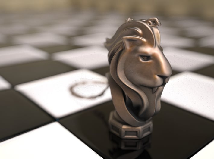 LionHeart(Pendant) 3d printed 