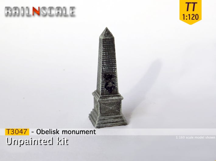 Obelisk monument (TT 1:120) 3d printed 