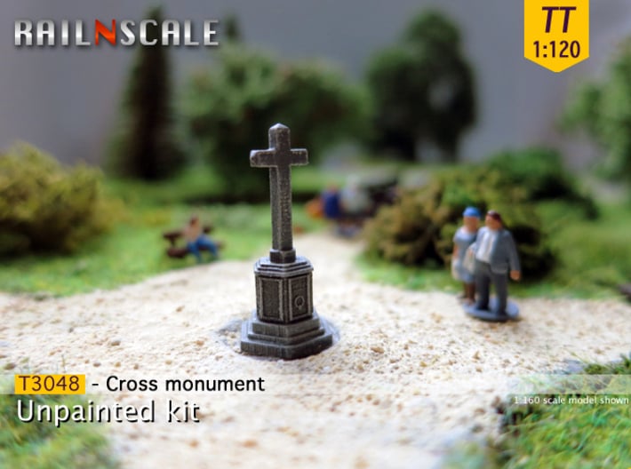 Cross memorial (TT 1:120) 3d printed 