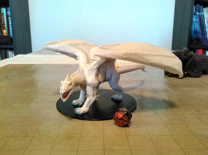 White Dragon (Updated) 3d printed 