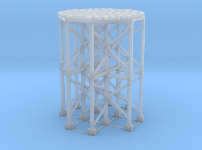 HO-Scale SP Wooden Water Tower Base (Tall) 3d printed