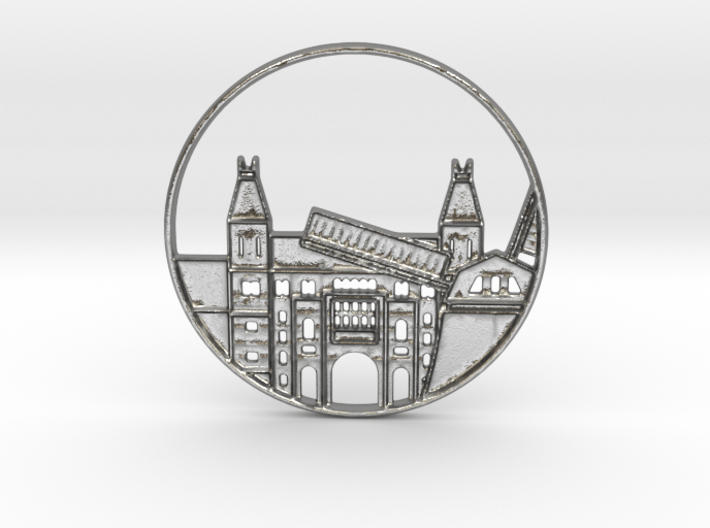 Amsterdam Pendant 3d printed Amsterdam Netherlands Pendant 
(different materials have different prices)