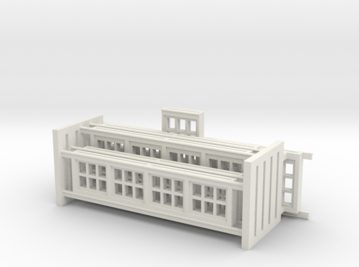 Red Barn Windows Group A (6) - 72:1 Scale 3d printed