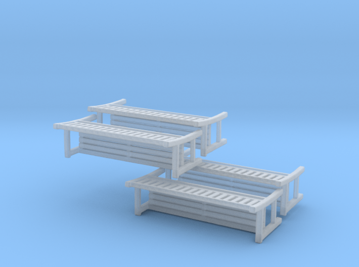 Park Bench-v2 - 1 To 200 Scale X 4 3d printed 
