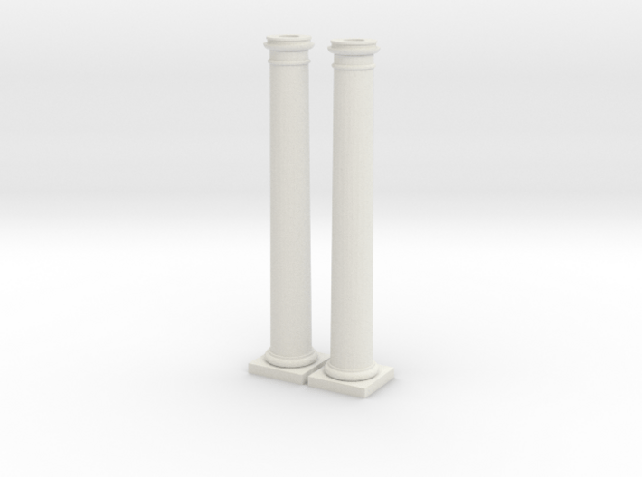 Doric Columns 5000mm high at 1:76 Scale 3d printed