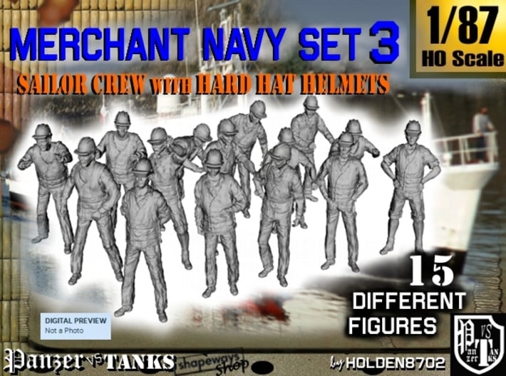 1-87 Merchant Navy Set 3 3d printed