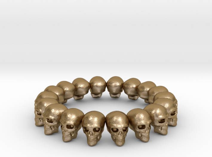 Skulls Ring 17.5 mm 3d printed 