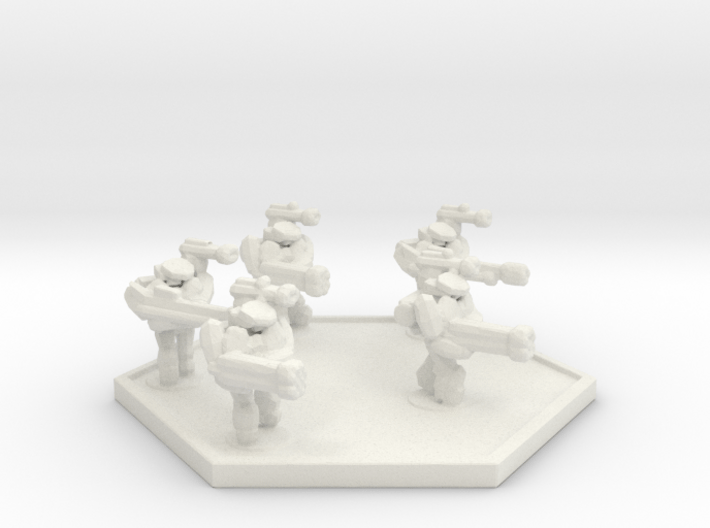 UWN Marine Standard Squad (Hex) 3d printed 