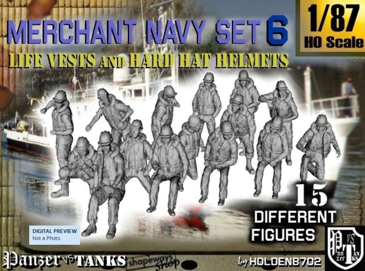 1-87 Merchant Navy Set 6 3d printed 