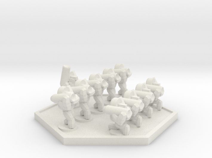 UWN Army Planetary Guard Anti-Armour Squad (Hex) 3d printed 