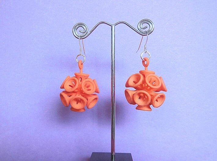 Suckerballs - A pair of 3D printed earrings 3d printed 