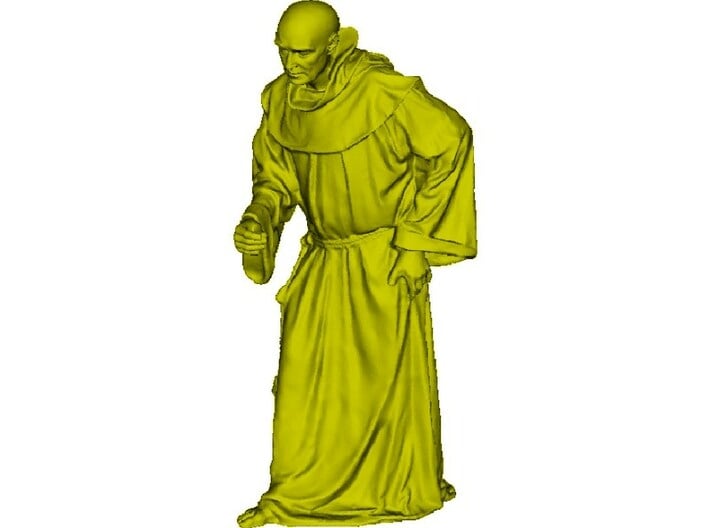 1/15 scale Catholic priest monk figure B 3d printed 
