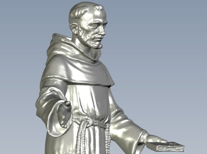 1/35 scale Catholic priest monk figure A 3d printed 