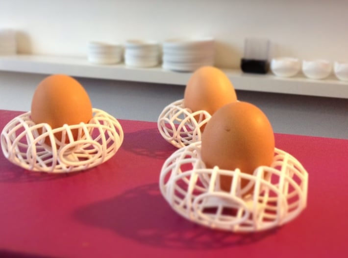 "EGGY" egg-cup / coquetier  3d printed get your egg wired up...with Eggy
