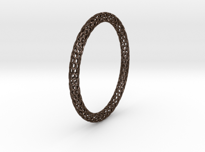 Hex Ring Bangle 3d printed 
