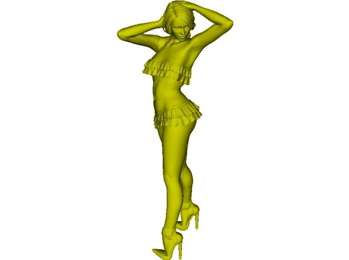 1/24 scale nose-art striptease dancer figure A x 1 3d printed