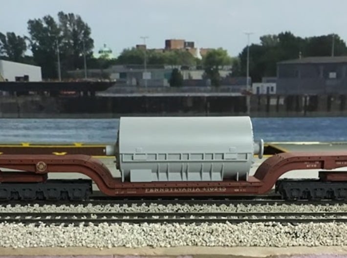 HO!!! Westinghouse Turbo Generator Load for HO PRR 3d printed Photo and Model by Tom Despit