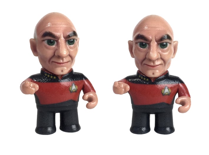 Picard Star Trek Caricature 3d printed Captain Picard Star Trek Caricature