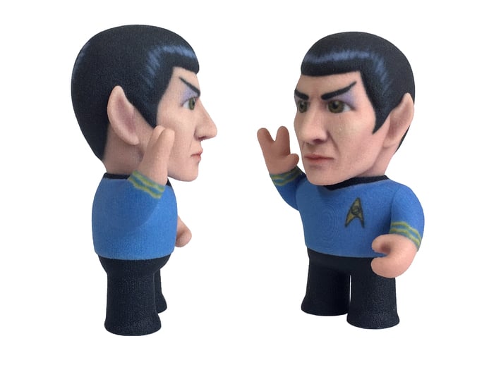 Spock Star Trek Caricature 3d printed Spock Star Trek caricature