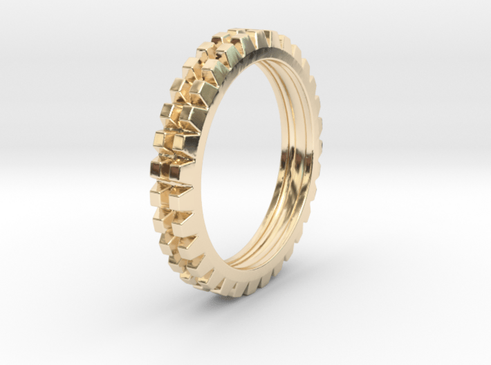 Stackable "Deux" Ring 3d printed 
