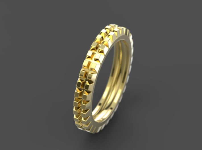 Stackable "Deux" Ring 3d printed 