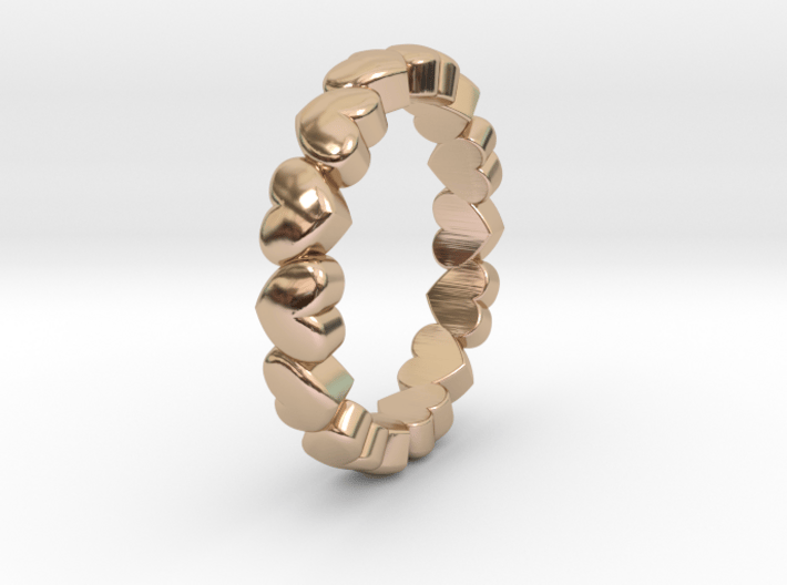 Stackable "Throbs" Ring 3d printed 