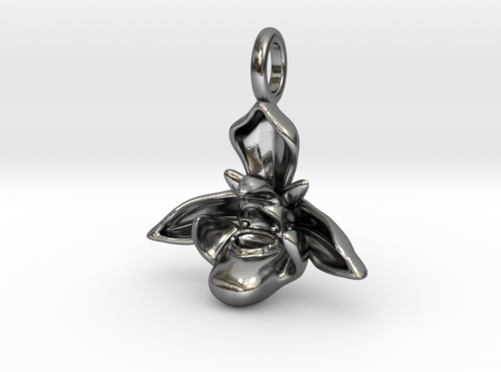 Bee Orchid Pendant - Nature Jewelry 3d printed 
