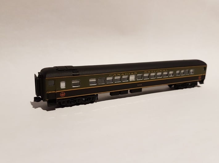 CNR PB-74-F Balloon Top Coach N Scale Assembly 3d printed 