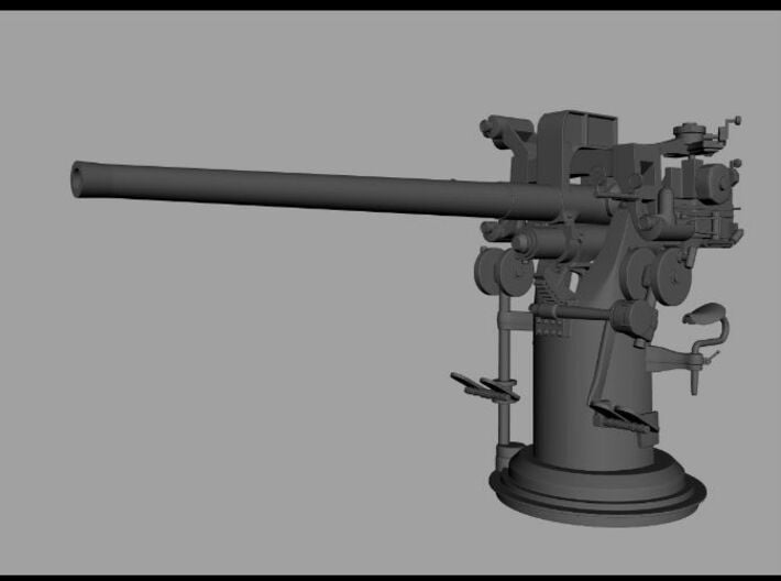 1/24 USN 3''/50 [7.62 Cm] Deck Gun 3d printed 