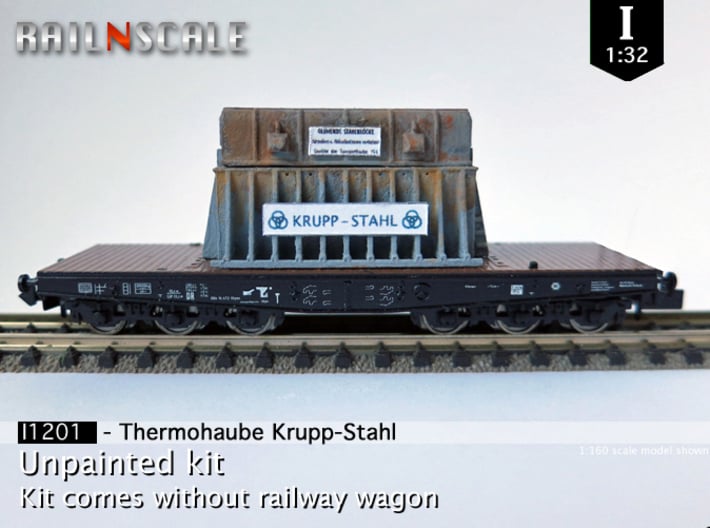 Thermohaube Krupp-Stahl (I 1:32) 3d printed